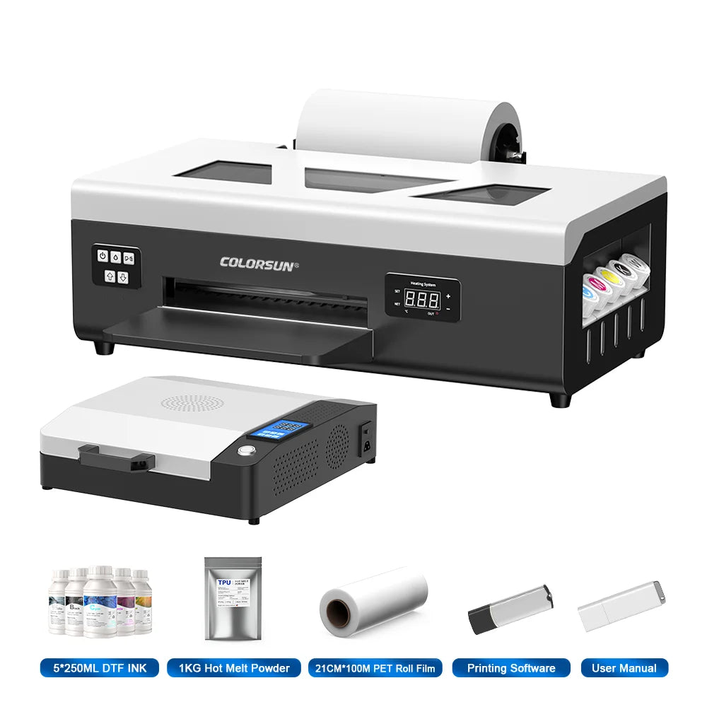 Colorsun A4 DTF Printer For Epson L805 Impressora A4 DTF Printing Machine Direct to Film T-shirt Printers For T-Shirt Hoodies