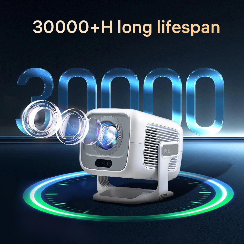 LYNCAST X3 portable mini Projector 1080P Bluetooth5.0 Supports 4K video with 180 degree rotation