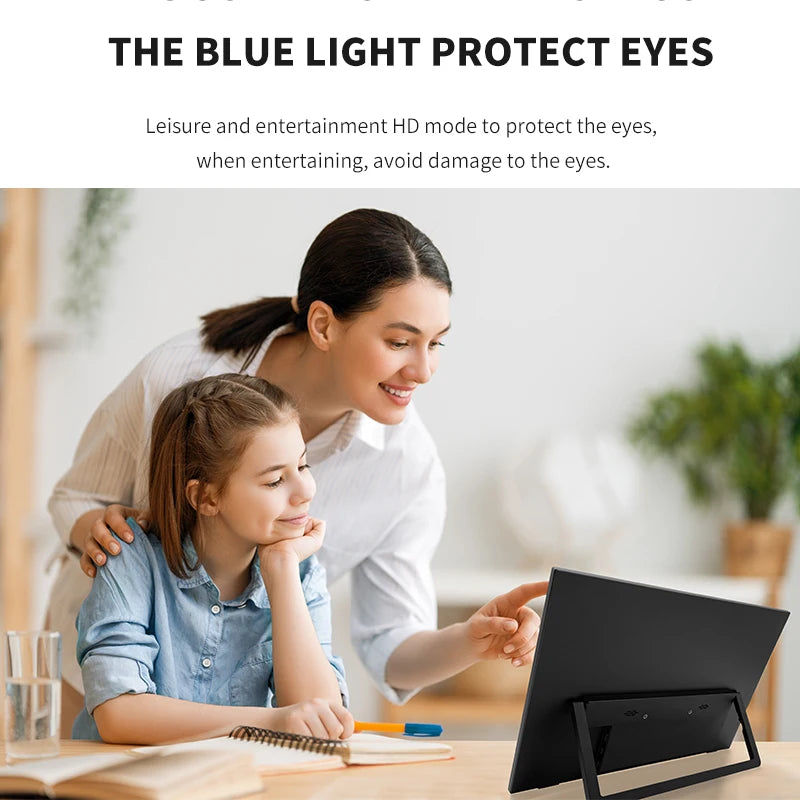 HGFRTEE Portable IPS Monitor Second Screen For Laptop Xbox