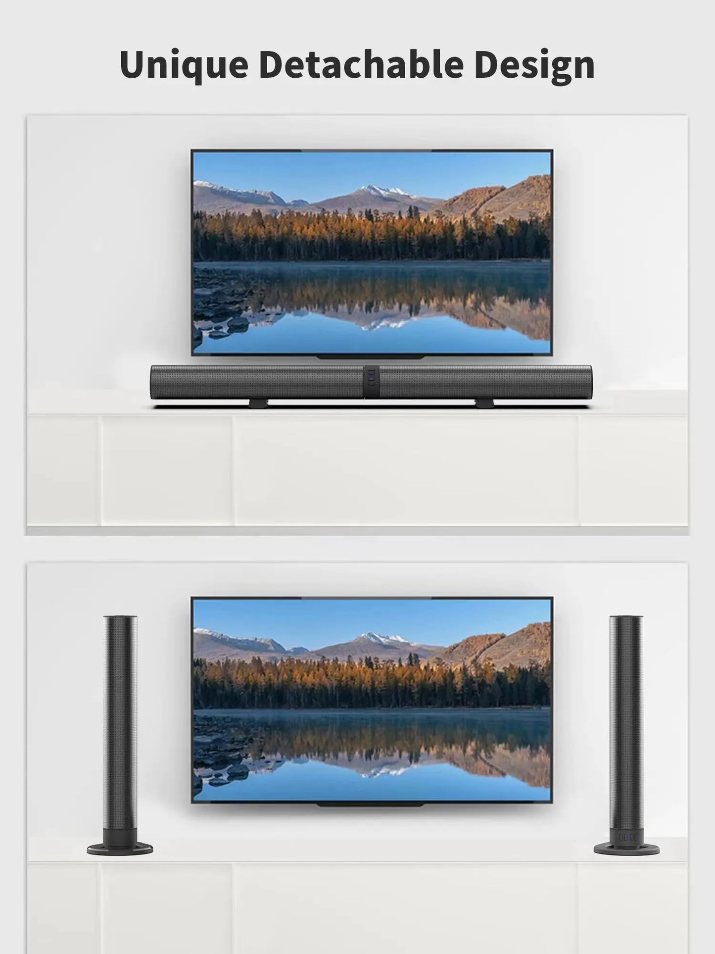 3D Surround Sound Home Speaker, Wireless Speaker, TV Speaker, Subwoofer, Combinable And Detachable, Is A Perfect Gift!