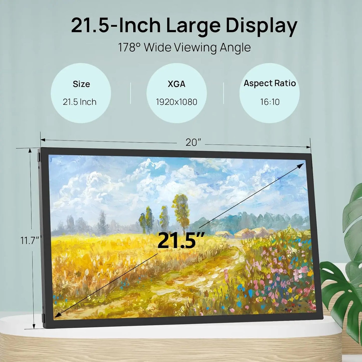 Frameo 21.5 Inch 64GB Smart WiFi Digital Photo Frame 1920x1080 FHD LCD Touch Screen,Best Christmas gift for friends and family