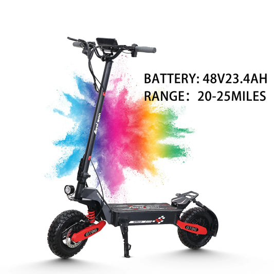 Arwibon GT06 1200W Foldable E-Scooter for Adults -Max Speed 25MPH, 48V 13AH/23.4AH, 11"Off-Road Tires | US Stock, Factory Direct