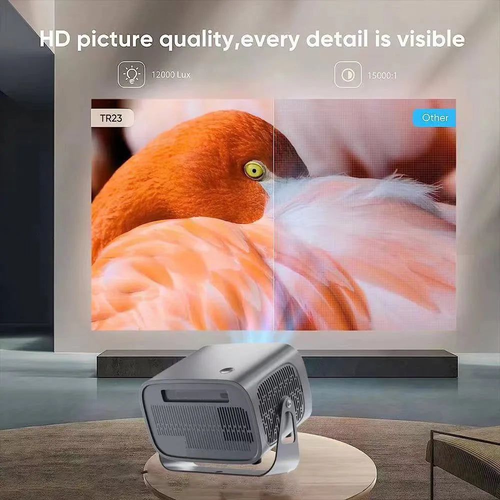 NEW A10 Smart Projector 720P HD with Auto Keystone Correction, Dual 2.4G/5G WiFi Bluetooth 5.0, 2+16G 30-150 Inch Home Theater