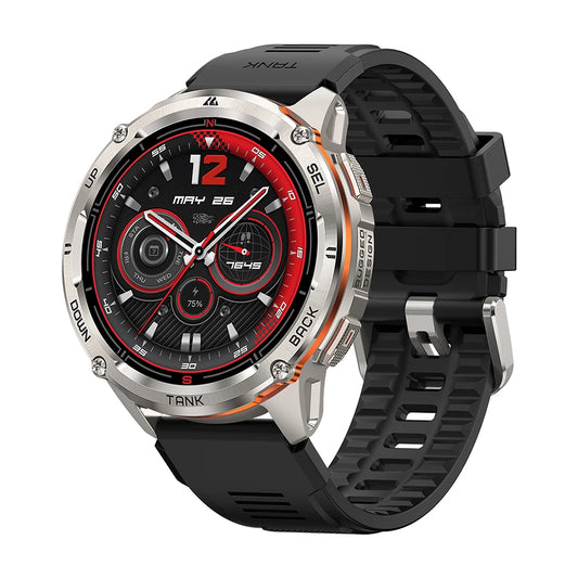KOSPET TANK T3 Ultra 2 GPS Smart Watch for Men Bluetooth Call 5ATM IP69K Waterproof Men's Watch Stainless Steel Health Monitor