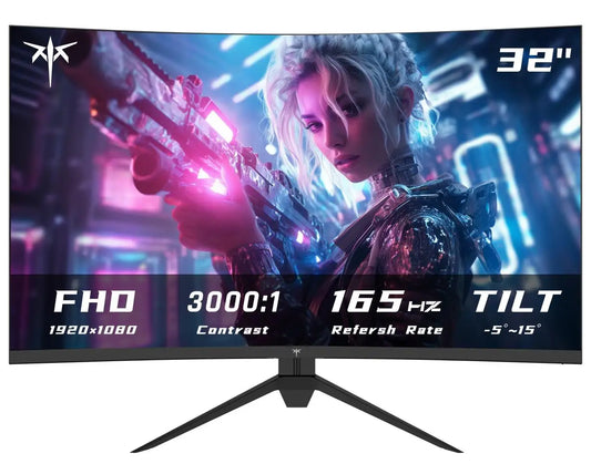 KTC FHD 1080p Curved Gaming Monitor HDR10 165Hz VA