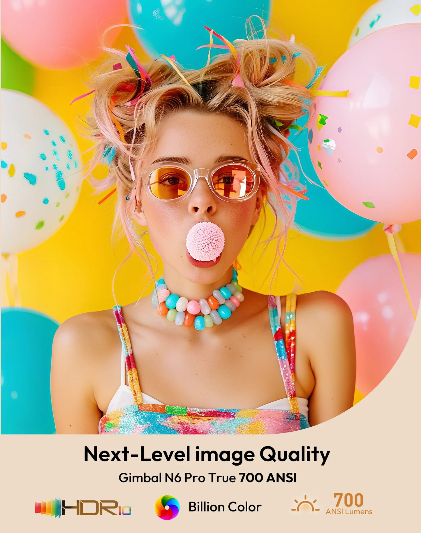 XGODY N6 Pro Netflix Officially 4K Projector 695 Ansi Voice Control Android TV Whale OS 8/32GB ROM Outdoor Movie Home Theater