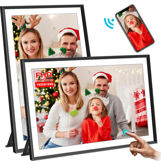 32GB SSA 15.6 Inch Smart WiFi Digital Photo Frame 1920x1080 FHD LCD Touch Screen,Best Christmas gift for friends and family