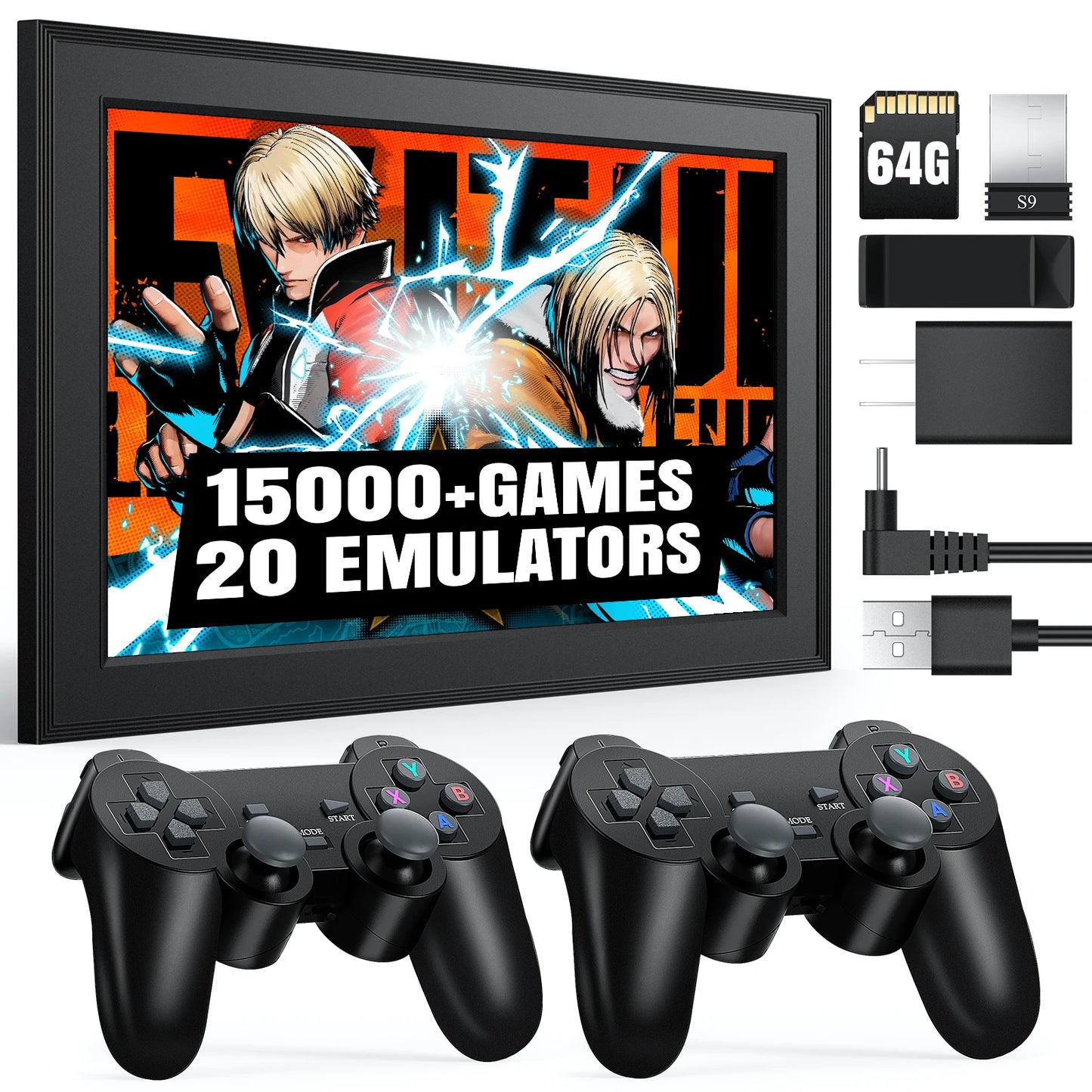 Brightness WiFi Digital Picture Frame With 2K HD Emulator Console