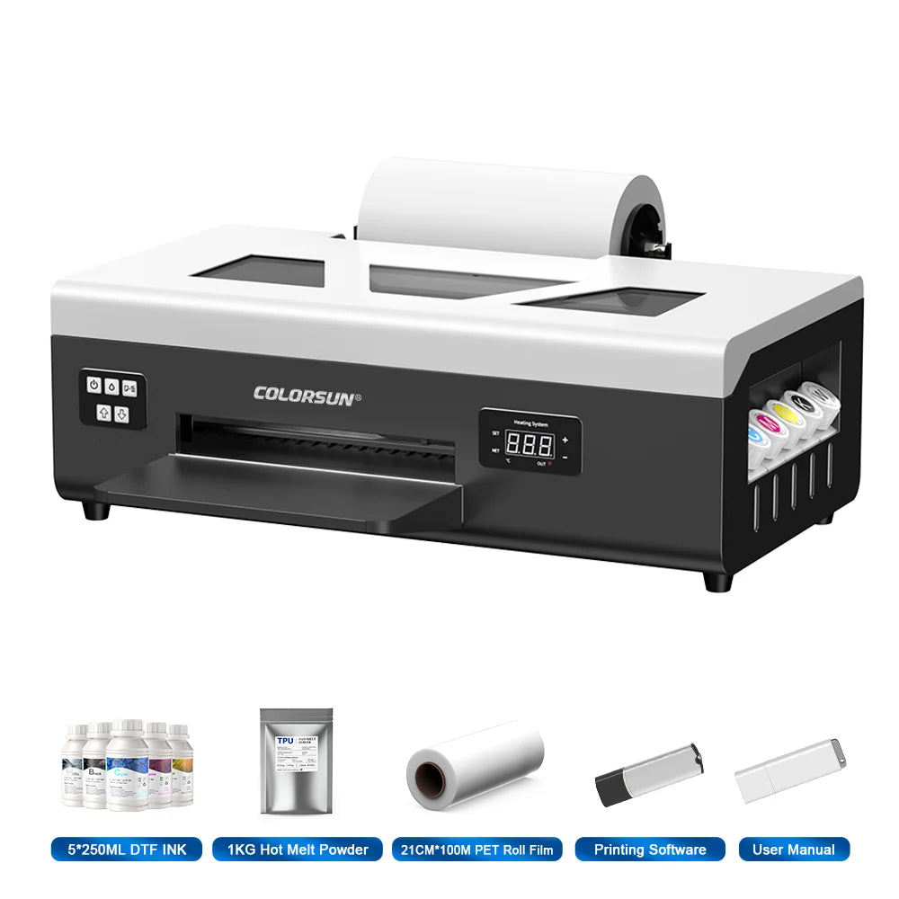 Colorsun A4 DTF Printer For Epson L805 Impressora A4 DTF Printing Machine Direct to Film T-shirt Printers For T-Shirt Hoodies