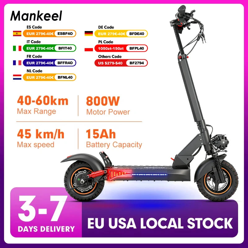 Mankeel MX14 800W Off Road Electric Scooter With Long Range