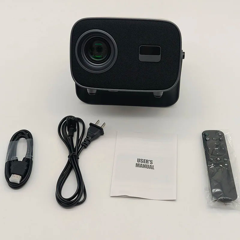 NEW A10 Smart Projector 720P HD with Auto Keystone Correction, Dual 2.4G/5G WiFi Bluetooth 5.0, 2+16G 30-150 Inch Home Theater