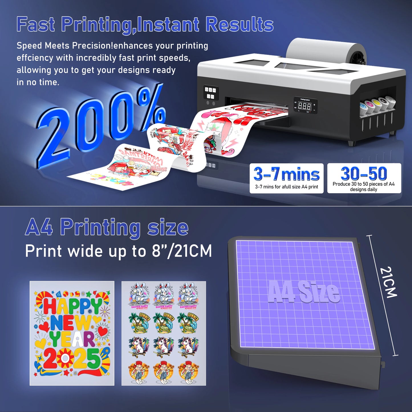 Colorsun A4 DTF Printer For Epson L805 Impressora A4 DTF Printing Machine Direct to Film T-shirt Printers For T-Shirt Hoodies