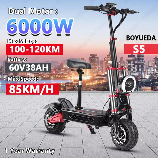 Boyueda S5 Electric Scooter Dual Drive High Performance