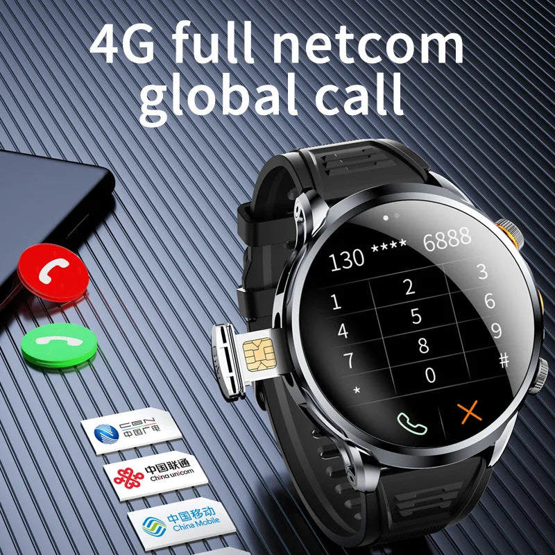 5G/4G Smart Watch Man 1.95 inch 680*680 AMOLED Video Call 800W HD Camera GPS Map WIFI Google Play Smartwatch 8GB+128GB RAM Watch