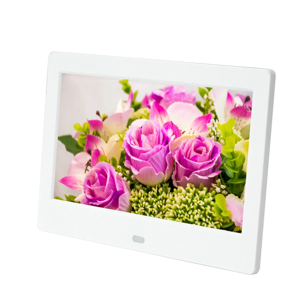 7inch HD LED Digital Photo Frame Clock Calendar Video Player Support USB/MMC/SD/MS Card 800*480 MP3 MP4 Movie Player for Friends
