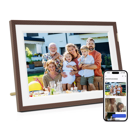 ARZOPA WiFi 10.1" Touch Screen Digital Picture Frame I Gift Ready I Share Photos and Videos Instantly via App from Anywhere,D10