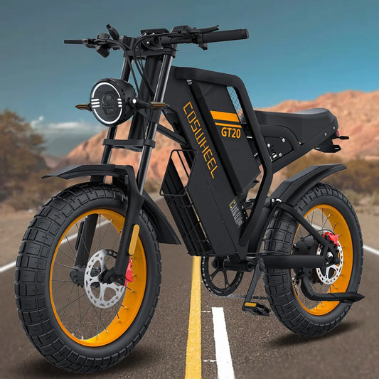 GT20 Electric Bike With Fat Tire And Removable Battery