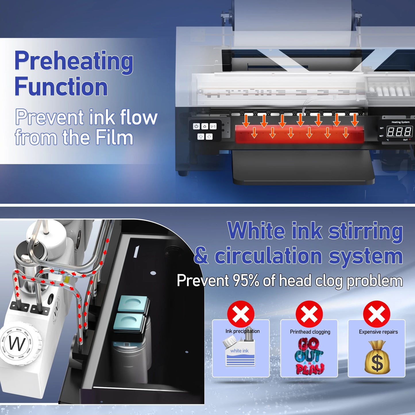 Colorsun A4 DTF Printer For Epson L805 Impressora A4 DTF Printing Machine Direct to Film T-shirt Printers For T-Shirt Hoodies