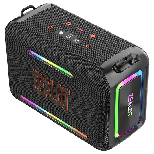 ZEALOT-S95 120W Waterproof Portable Loud Bluetooth Speaker, Wireless Outdoor Boombox SubwooferTriple Passive Radiators-Deep Bass