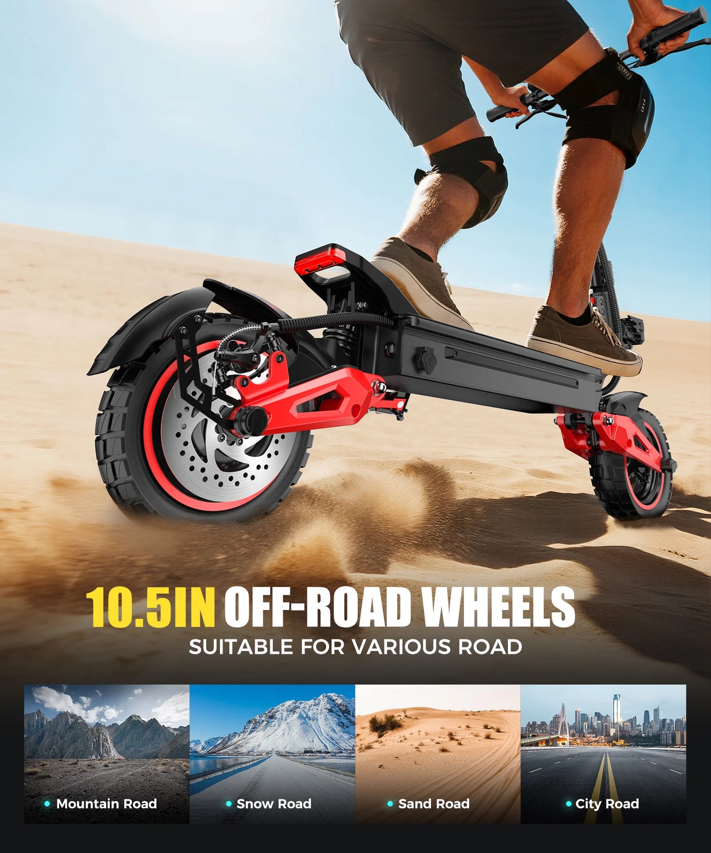 J15MAX 1600W Electric Scooter 48V 50kmh Off Road All Terrain