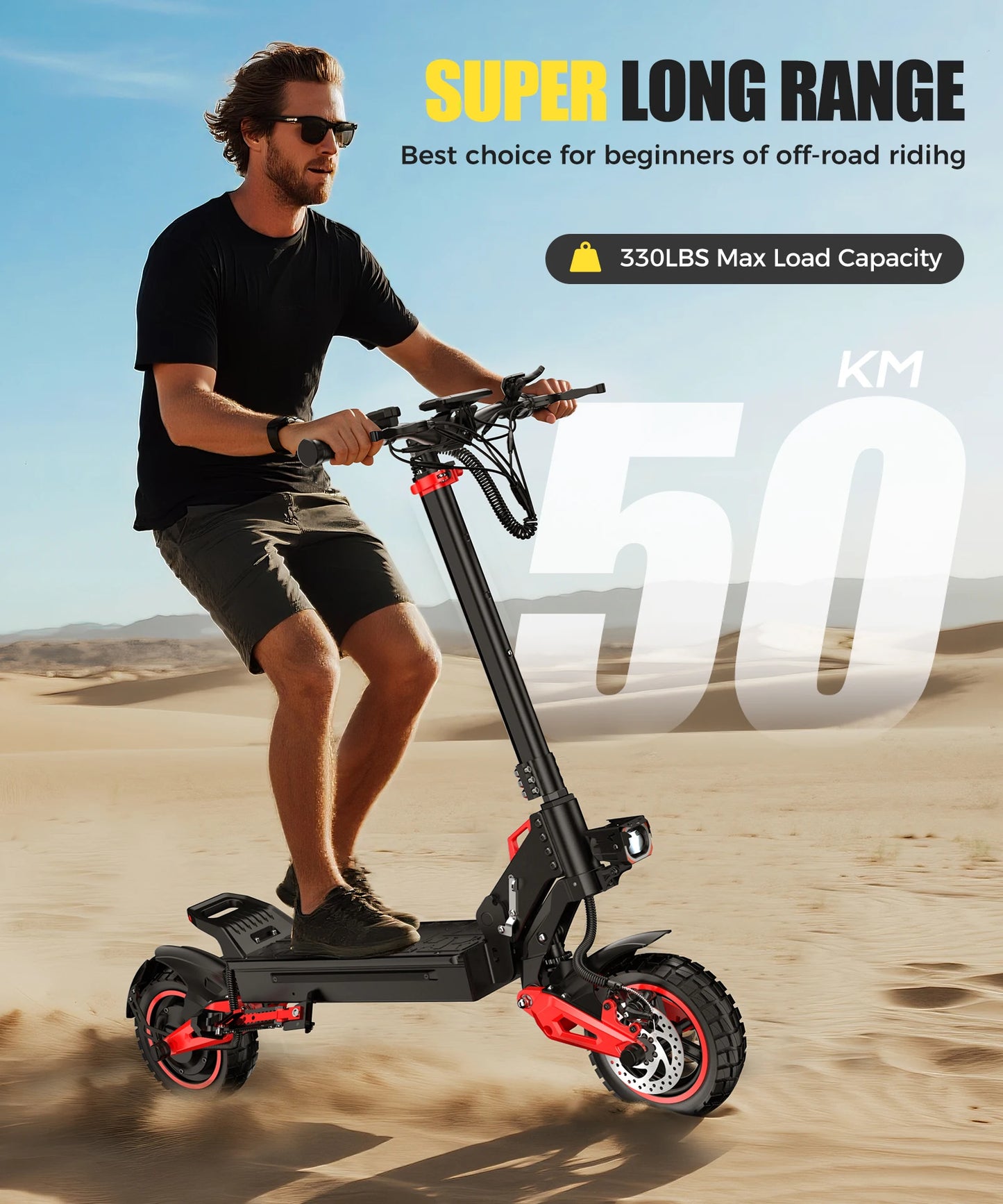 J15MAX 1600W Electric Scooter 48V 50kmh Off Road All Terrain