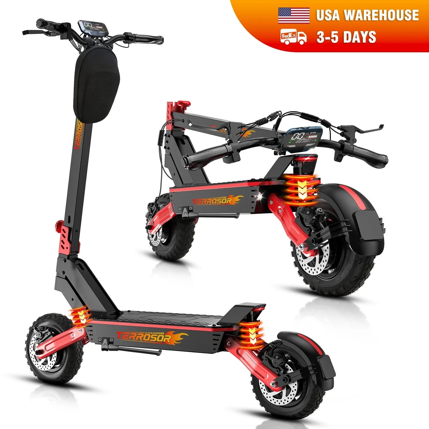LELEKUAIC 1200W Electric Scooter for Adults Dual Motor