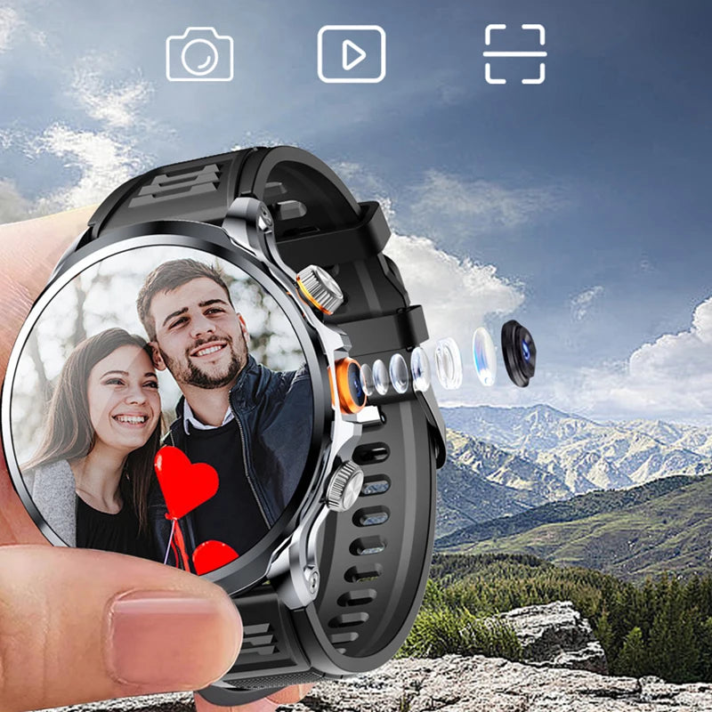 5G/4G Smart Watch Man 1.95 inch 680*680 AMOLED Video Call 800W HD Camera GPS Map WIFI Google Play Smartwatch 8GB+128GB RAM Watch