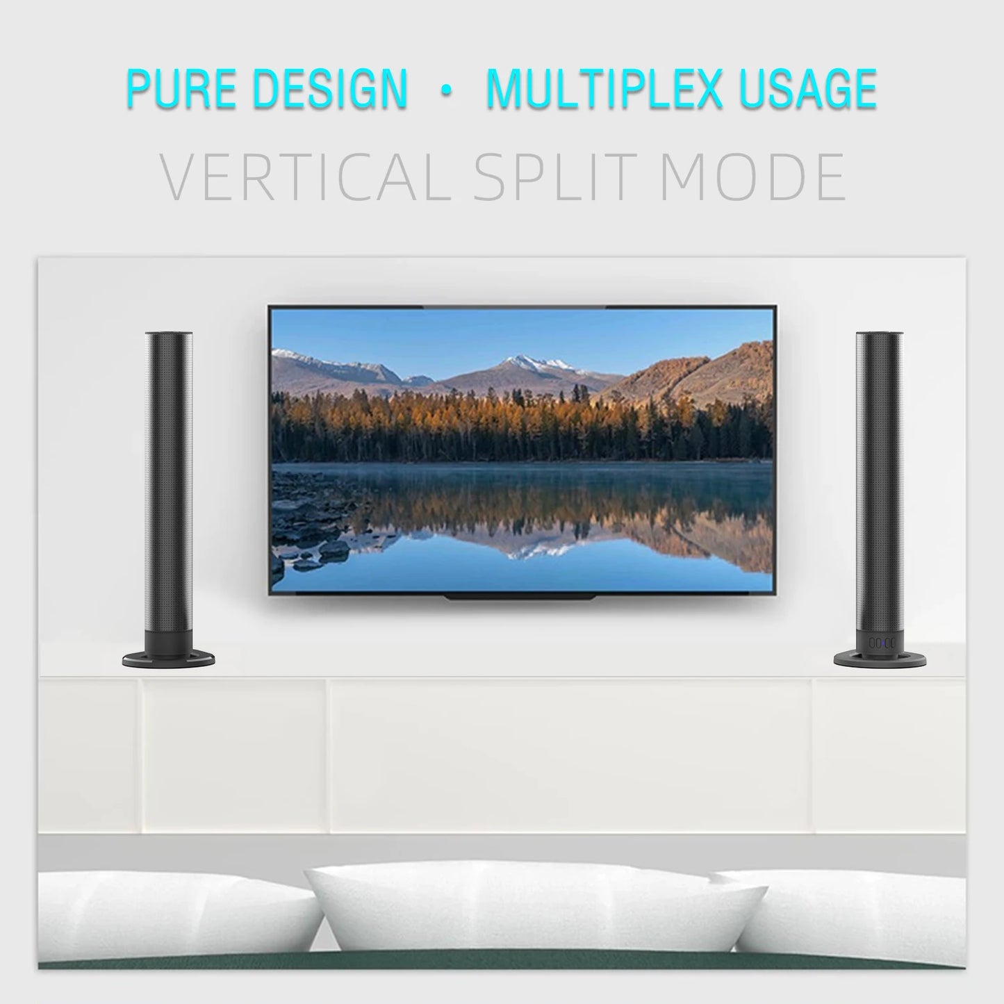 3D Surround Sound Home Speaker, Wireless Speaker, TV Speaker, Subwoofer, Combinable And Detachable, Is A Perfect Gift!